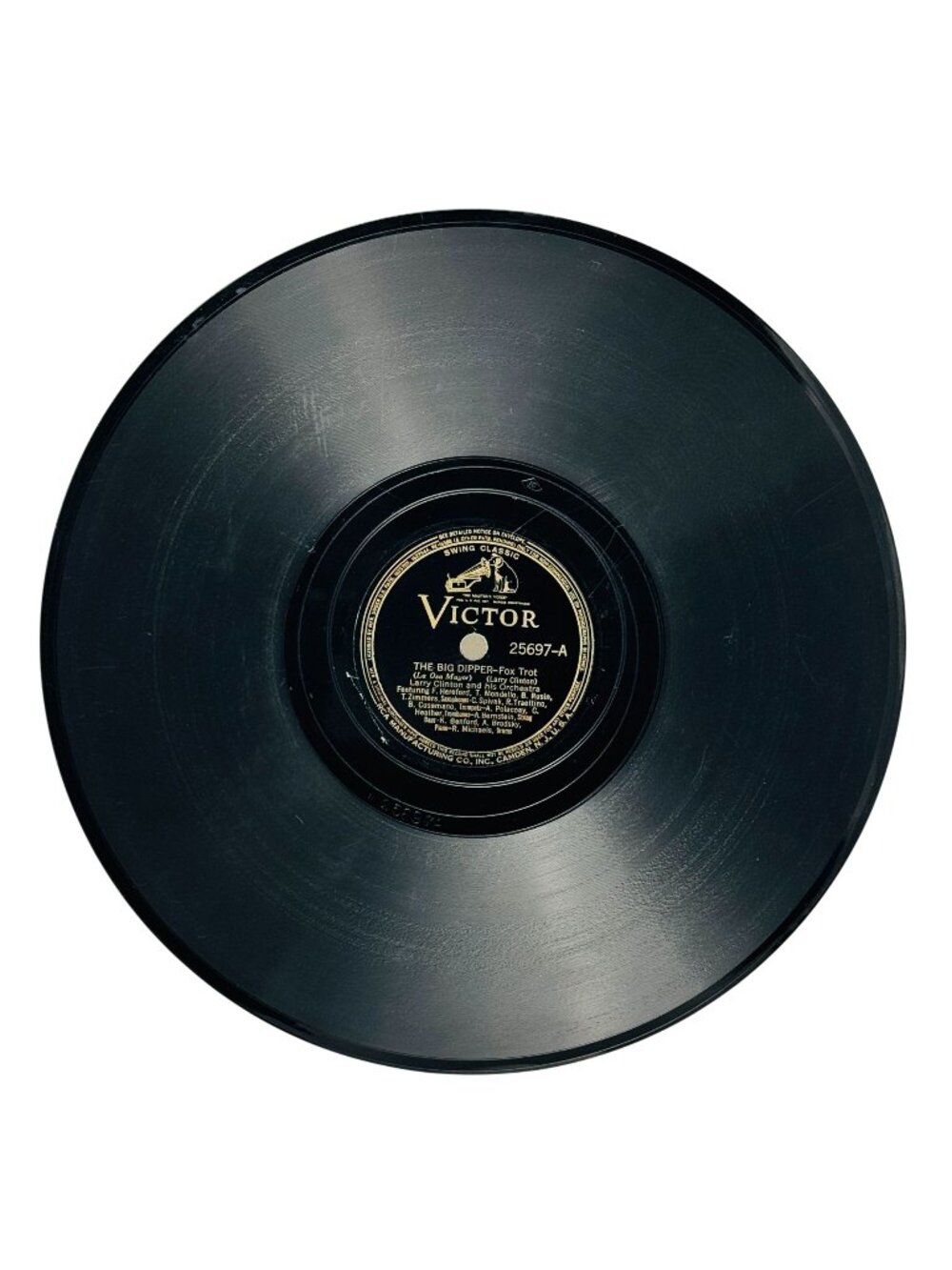 Larry Clinton The Big Dipper 10 Inch Shellac 78 RPM Record Victor 25697 VG